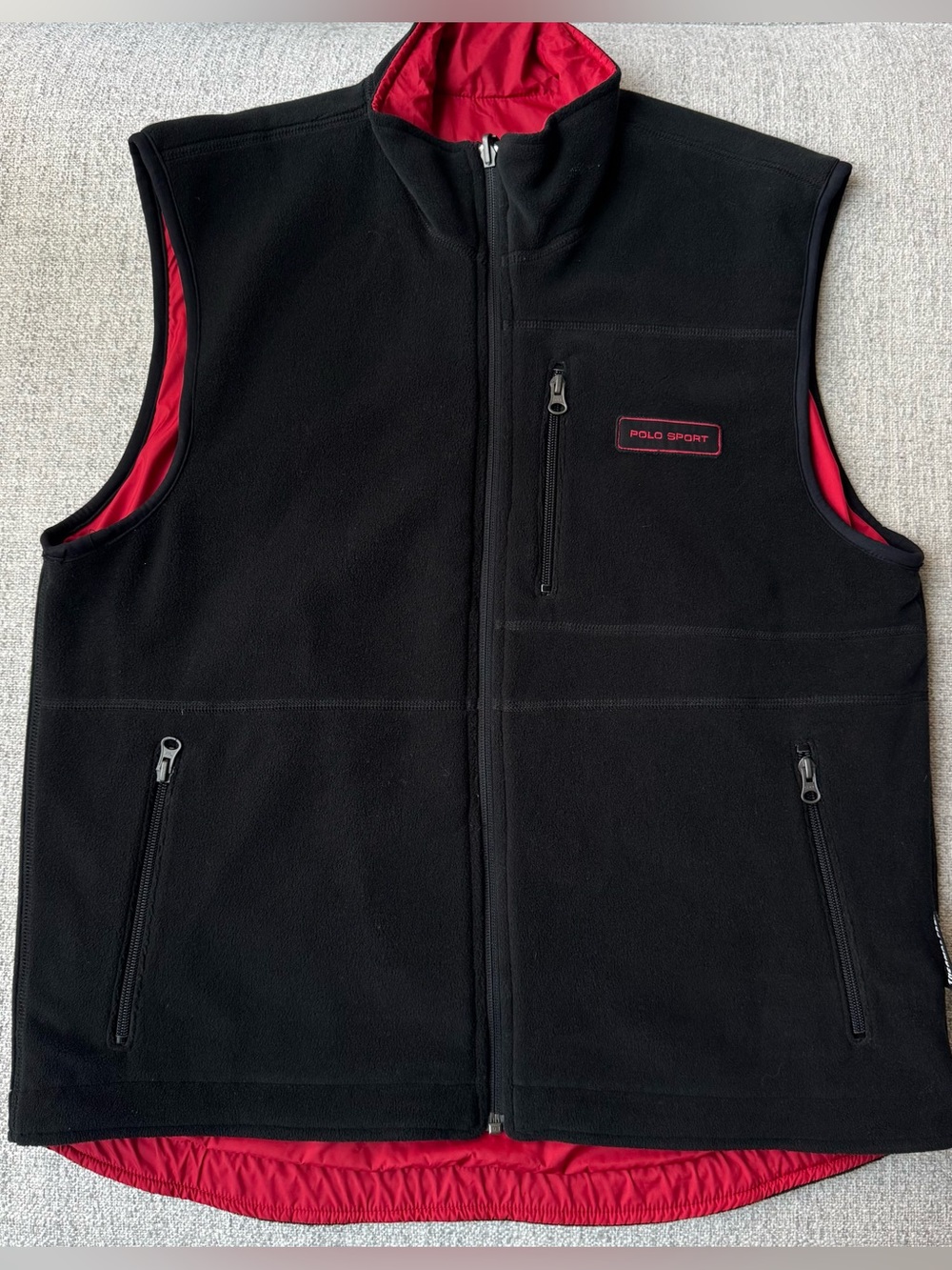 Vintage Polo Sport Ralph Lauren Reversible Vest Size M